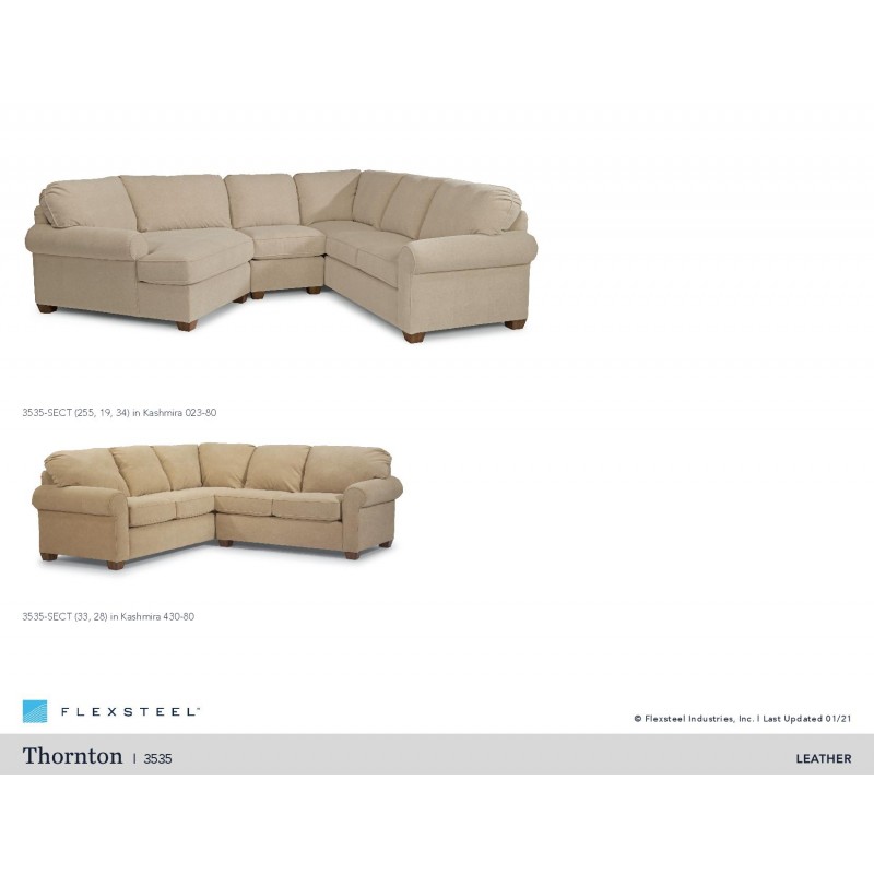 Thornton deals flexsteel sectional